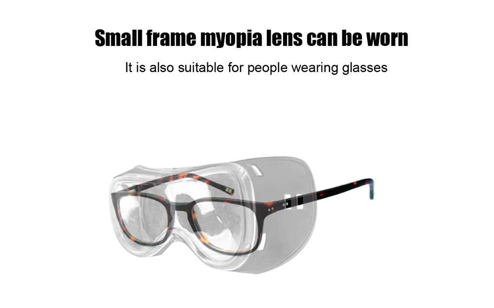 Anti-dust Splash Goggles Dust-proof Wind Sandproof Shock Resistant Glasses Protective Goggles - Transparent