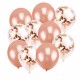 10PCS Rose Gold Confetti Balloons Great for Wedding Decorations Birthday Party