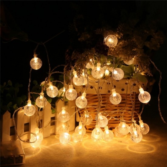 20PCS Led Bubble Ball Shaped Christmas Tree String Lights Decorated Colored lights