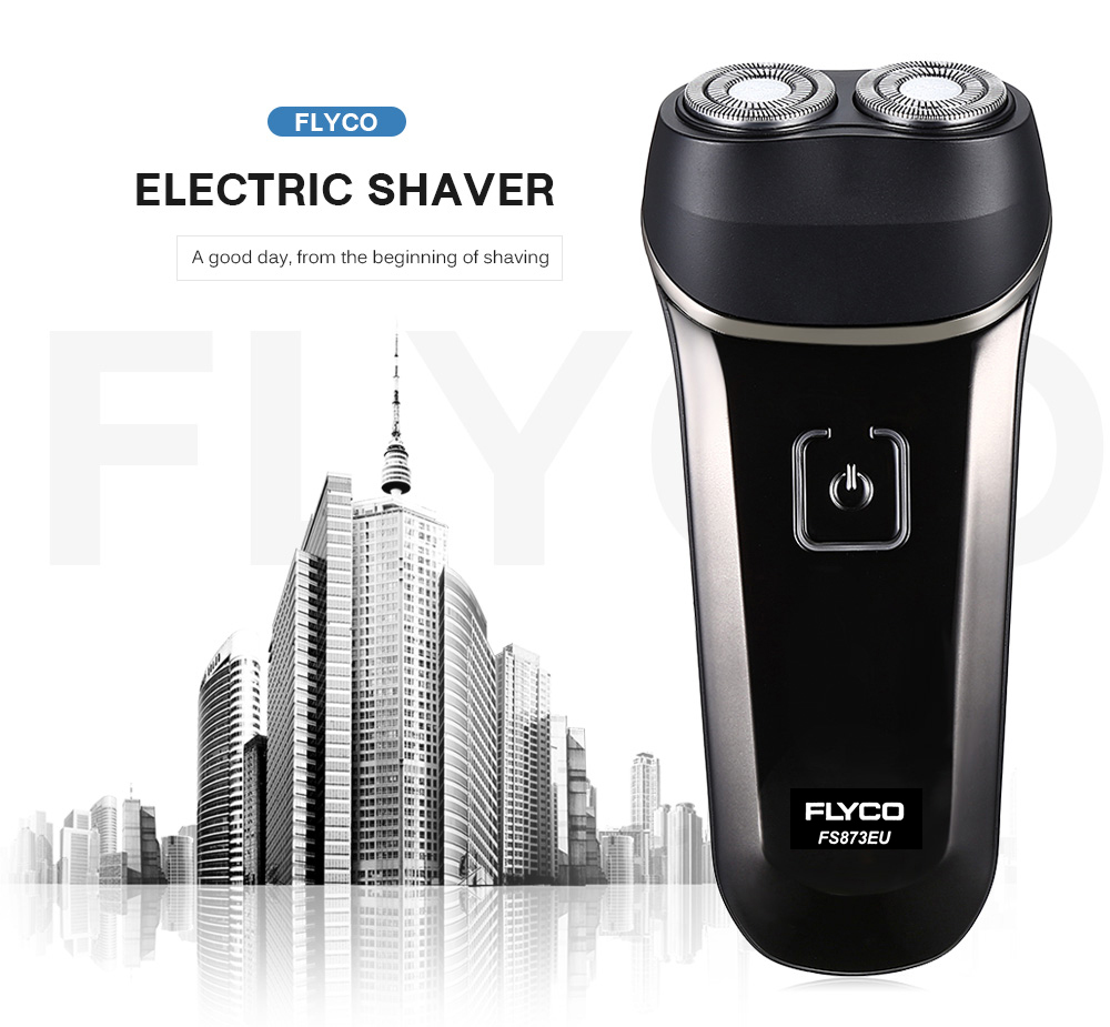 FLYCO FS873EU Electric Shaver Washable Beard Trimmer Rechargeable Razor for Men